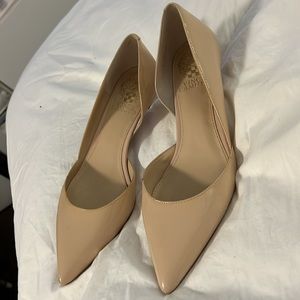 Vince Camino. Almost new! Size 8M/38 Beige patent leather. Heel 2” FINAL PRICE